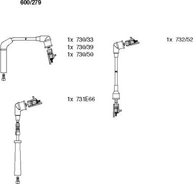 Bremi 600/279 - Set kablova za paljenje www.molydon.hr