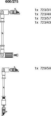 Bremi 600/275 - Set kablova za paljenje www.molydon.hr