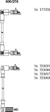 Bremi 600/276 - Set kablova za paljenje www.molydon.hr