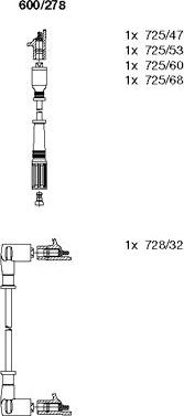 Bremi 600/278 - Set kablova za paljenje www.molydon.hr