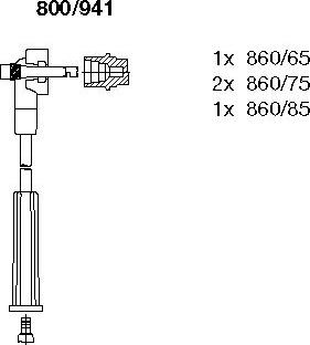 Bremi 800/941 - Set kablova za paljenje www.molydon.hr