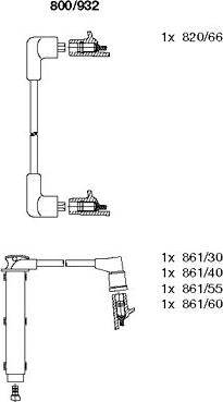 Bremi 800/932 - Set kablova za paljenje www.molydon.hr