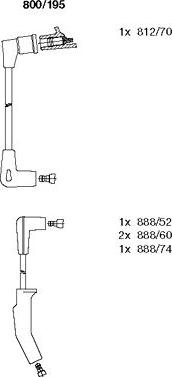 Bremi 800/195 - Set kablova za paljenje www.molydon.hr