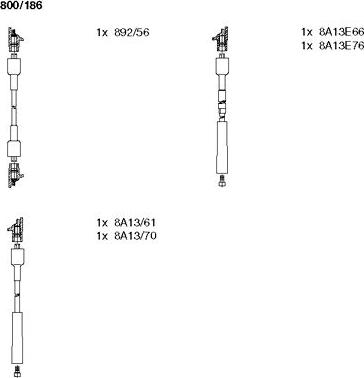 Bremi 800/186 - Set kablova za paljenje www.molydon.hr