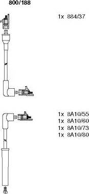 Bremi 800/188 - Set kablova za paljenje www.molydon.hr