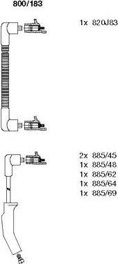 Bremi 800/183 - Set kablova za paljenje www.molydon.hr