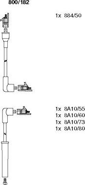 Bremi 800/182 - Set kablova za paljenje www.molydon.hr