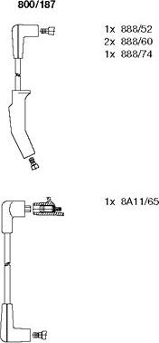 Bremi 800/187 - Set kablova za paljenje www.molydon.hr