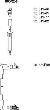 Bremi 800/208 - Set kablova za paljenje www.molydon.hr