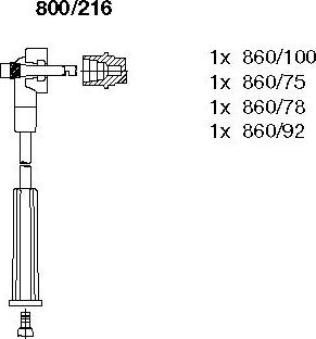 Bremi 800/216 - Set kablova za paljenje www.molydon.hr