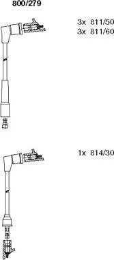 Bremi 800/279 - Set kablova za paljenje www.molydon.hr