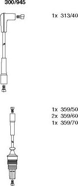 Bremi 300/945 - Set kablova za paljenje www.molydon.hr