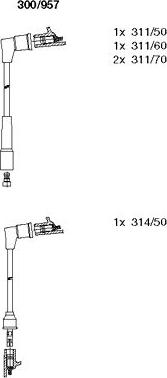 Bremi 300/957 - Set kablova za paljenje www.molydon.hr