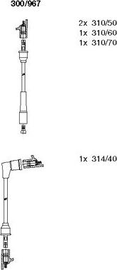 Bremi 300/967 - Set kablova za paljenje www.molydon.hr