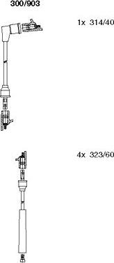 Bremi 300/903 - Set kablova za paljenje www.molydon.hr