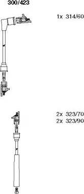 Bremi 300/423 - Set kablova za paljenje www.molydon.hr