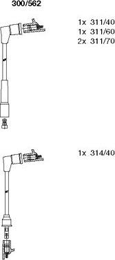 Bremi 300/562 - Set kablova za paljenje www.molydon.hr