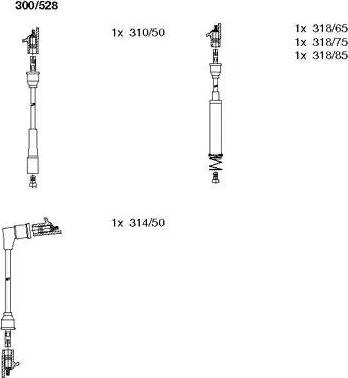 Bremi 300/528 - Set kablova za paljenje www.molydon.hr