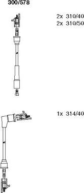 Bremi 300/578 - Set kablova za paljenje www.molydon.hr