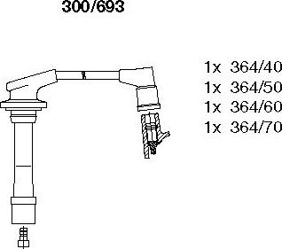 Bremi 300/693 - Set kablova za paljenje www.molydon.hr