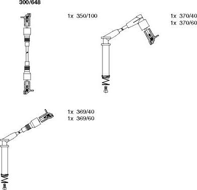 Bremi 300/648 - Set kablova za paljenje www.molydon.hr