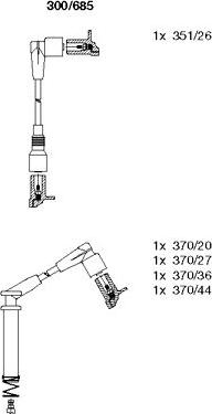 Bremi 300/685 - Set kablova za paljenje www.molydon.hr