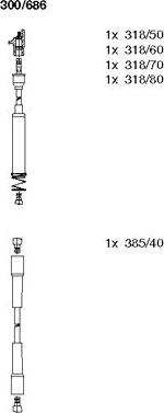 Bremi 300/686 - Set kablova za paljenje www.molydon.hr