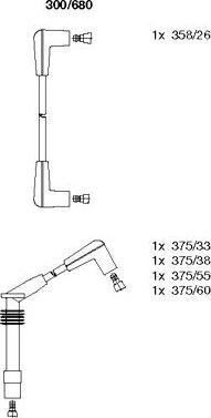 Bremi 300/680 - Set kablova za paljenje www.molydon.hr