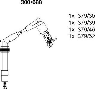 Bremi 300/688 - Set kablova za paljenje www.molydon.hr