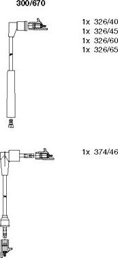 Bremi 300/670 - Set kablova za paljenje www.molydon.hr