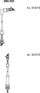 Bremi 300/103 - Set kablova za paljenje www.molydon.hr