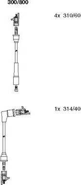 Bremi 300/800 - Set kablova za paljenje www.molydon.hr