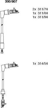 Bremi 300/807 - Set kablova za paljenje www.molydon.hr