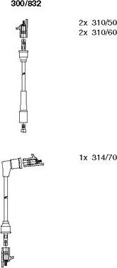 Bremi 300/832 - Set kablova za paljenje www.molydon.hr