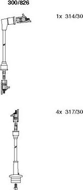 Bremi 300/826 - Set kablova za paljenje www.molydon.hr