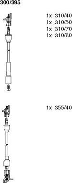 Bremi 300/395 - Set kablova za paljenje www.molydon.hr