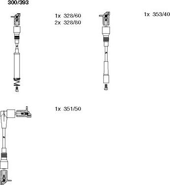 Bremi 300/393 - Set kablova za paljenje www.molydon.hr