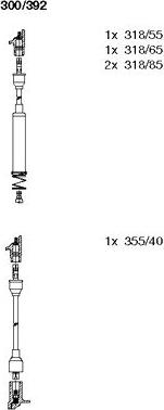 Bremi 300/392 - Set kablova za paljenje www.molydon.hr