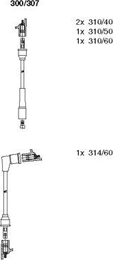 Bremi 300/307 - Set kablova za paljenje www.molydon.hr