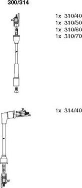 Bremi 300/314 - Set kablova za paljenje www.molydon.hr