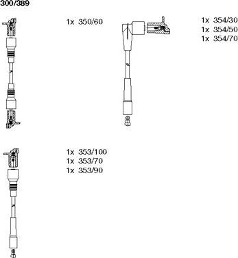 Bremi 300/389 - Set kablova za paljenje www.molydon.hr