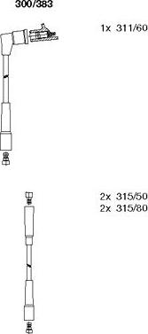 Bremi 300/383 - Set kablova za paljenje www.molydon.hr