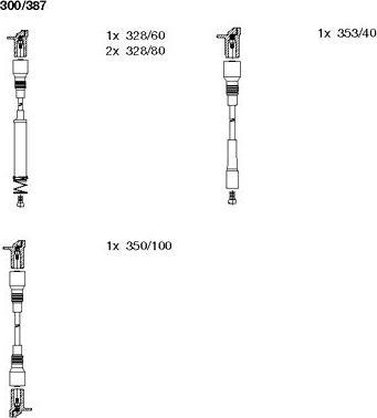 Bremi 300/387 - Set kablova za paljenje www.molydon.hr