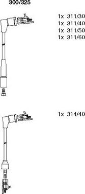 Bremi 300/325 - Set kablova za paljenje www.molydon.hr