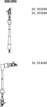 Bremi 300/200 - Set kablova za paljenje www.molydon.hr