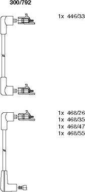 Bremi 300/792 - Set kablova za paljenje www.molydon.hr