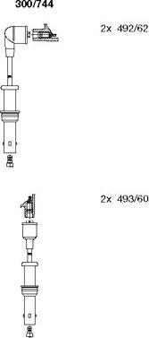 Bremi 300/744 - Set kablova za paljenje www.molydon.hr