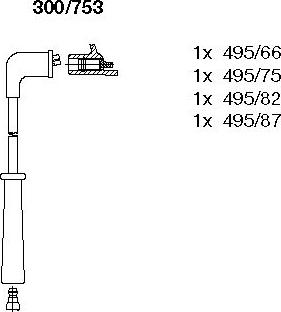 Bremi 300/753 - Set kablova za paljenje www.molydon.hr