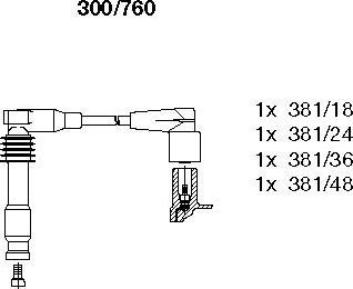 Bremi 300/760 - Set kablova za paljenje www.molydon.hr