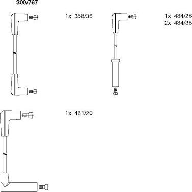 Bremi 300/767 - Set kablova za paljenje www.molydon.hr